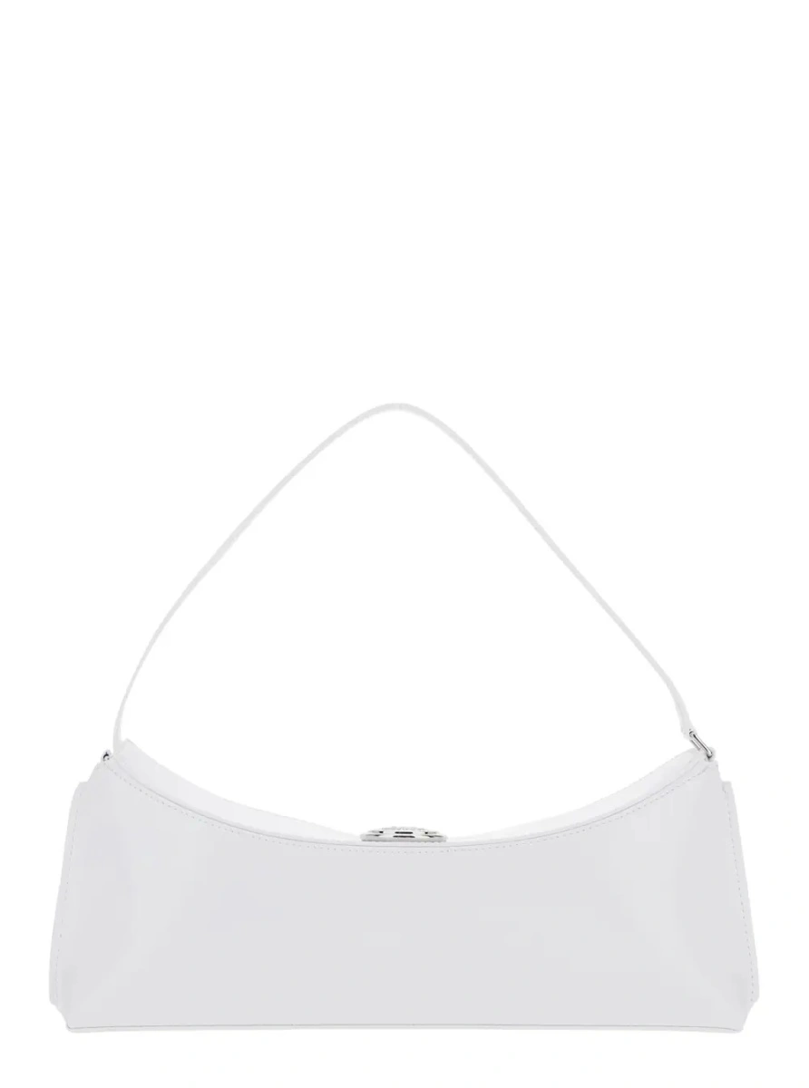 Geanta de umar JACQUEMUS alba din piele - Img 2