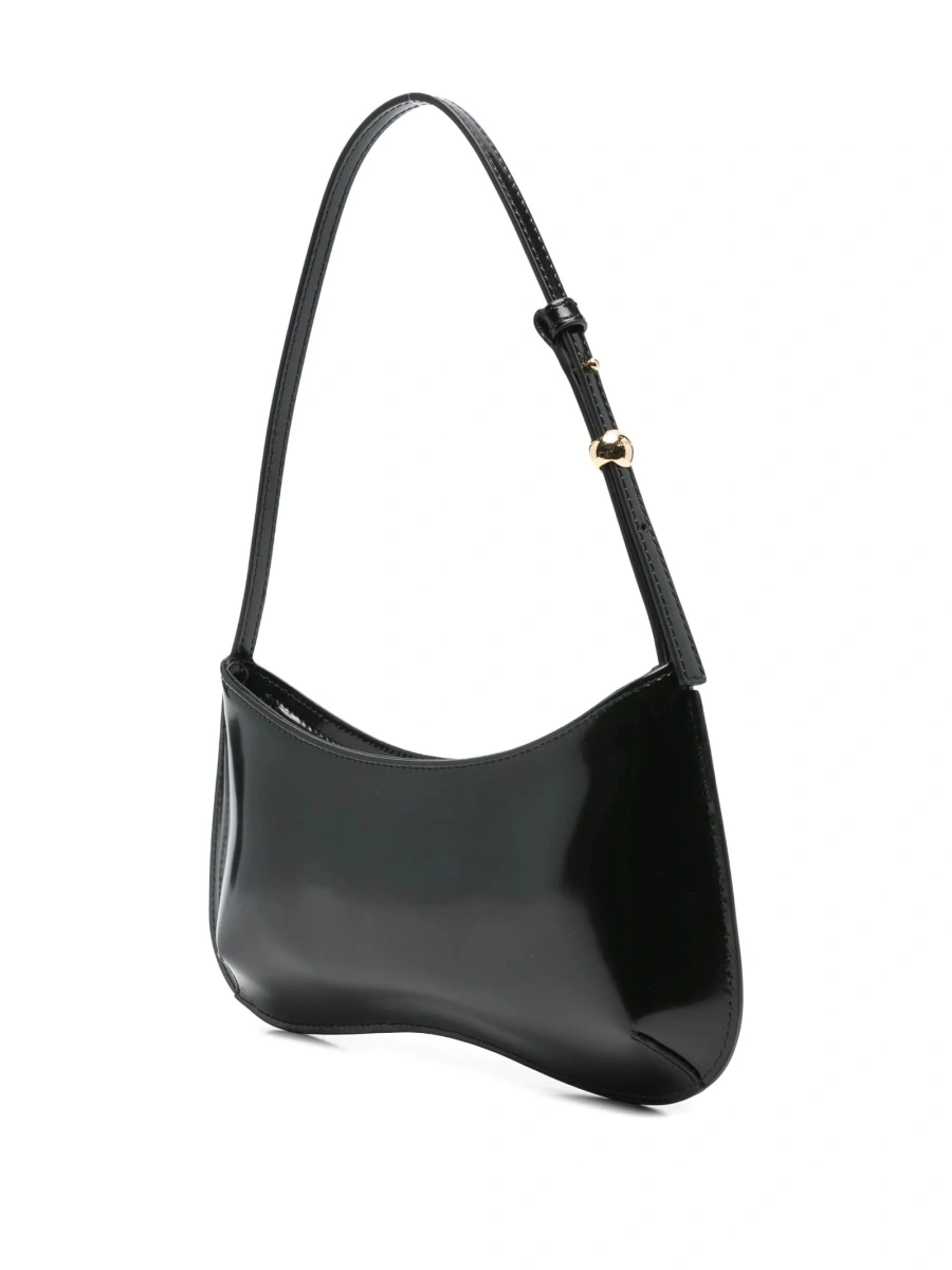 Geanta de umar JACQUEMUS Bisou neagra din piele - Img 3