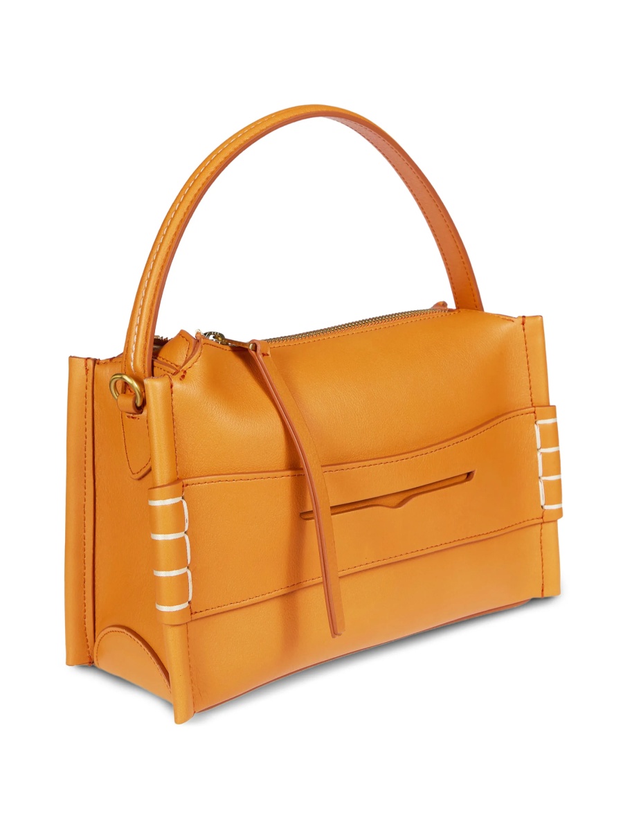 Geanta de umar JW Anderson portocalie din piele - Img 3