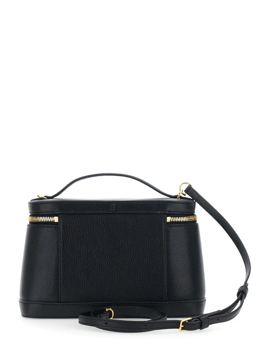 Geanta de umar LE PETIT VANITY with leather details and black unisex color - Img 2