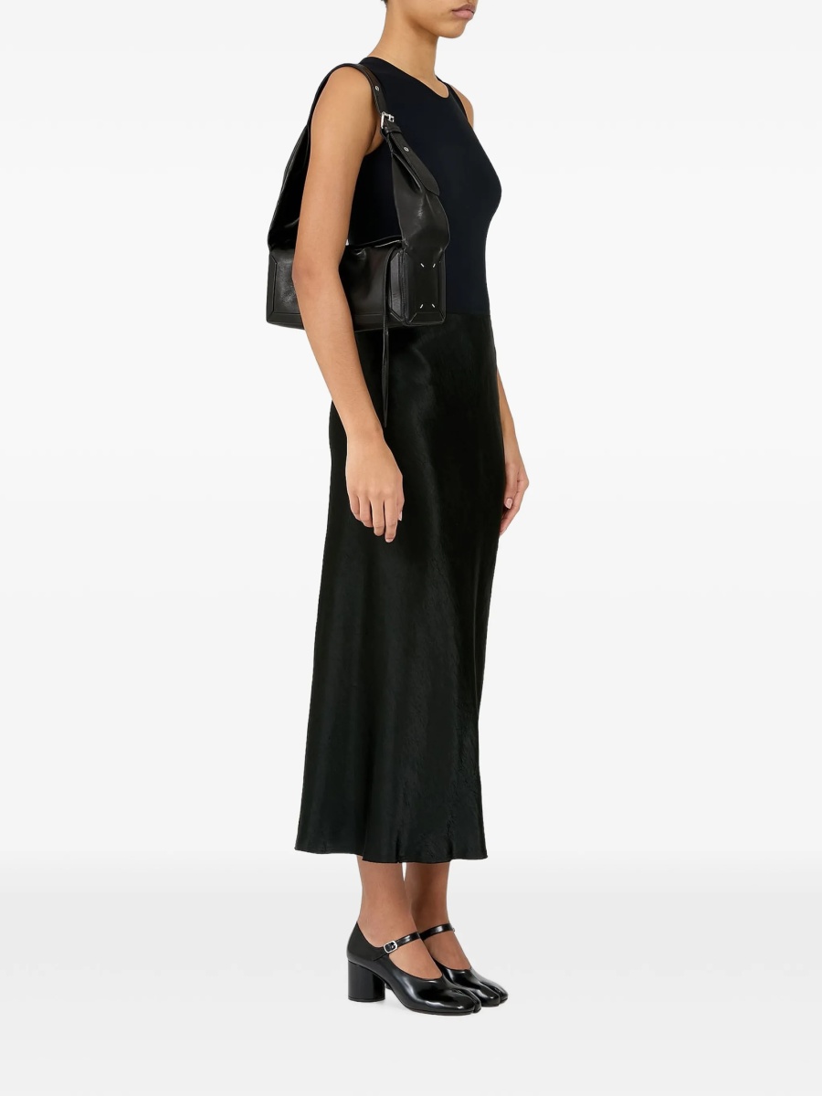 Geanta de umar Maison Margiela neagra din piele - Img 2