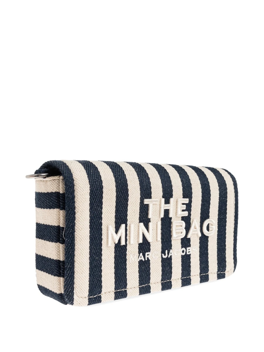 Geanta de umar Marc Jacobs albastra din material textil - Img 4
