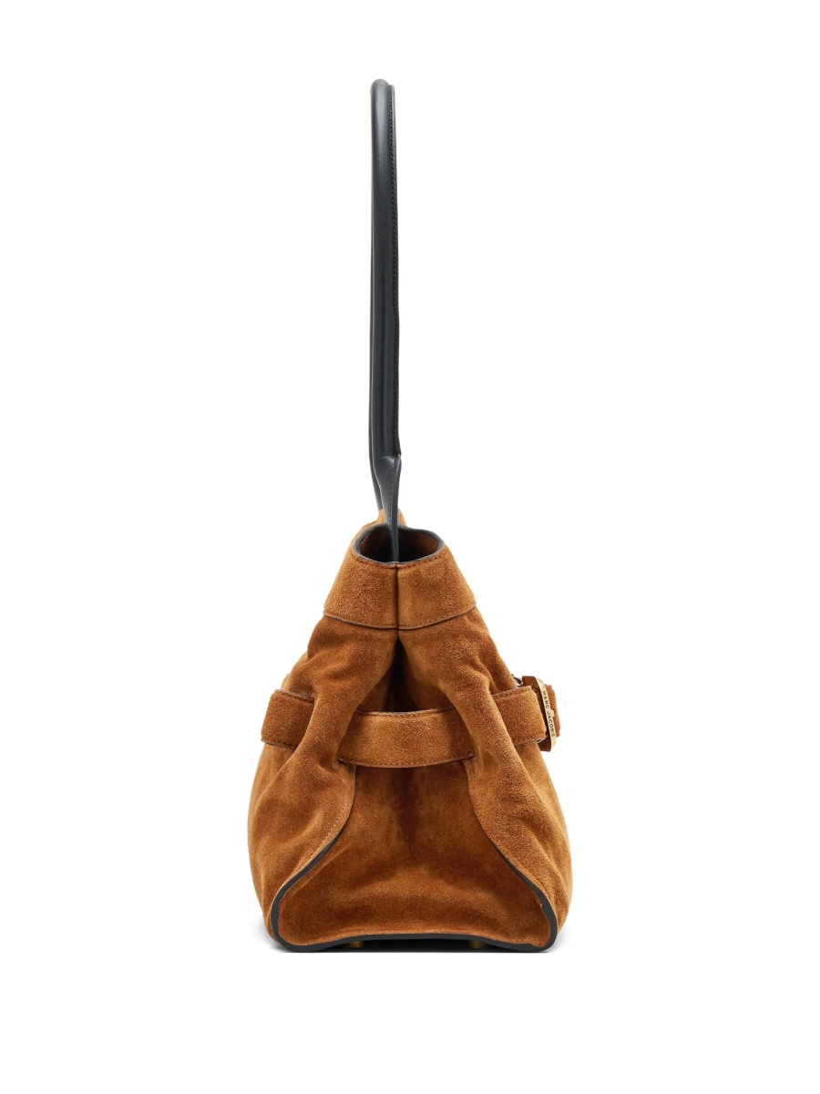 Geanta de umar Marc Jacobs maro din piele intoarsa - Img 5