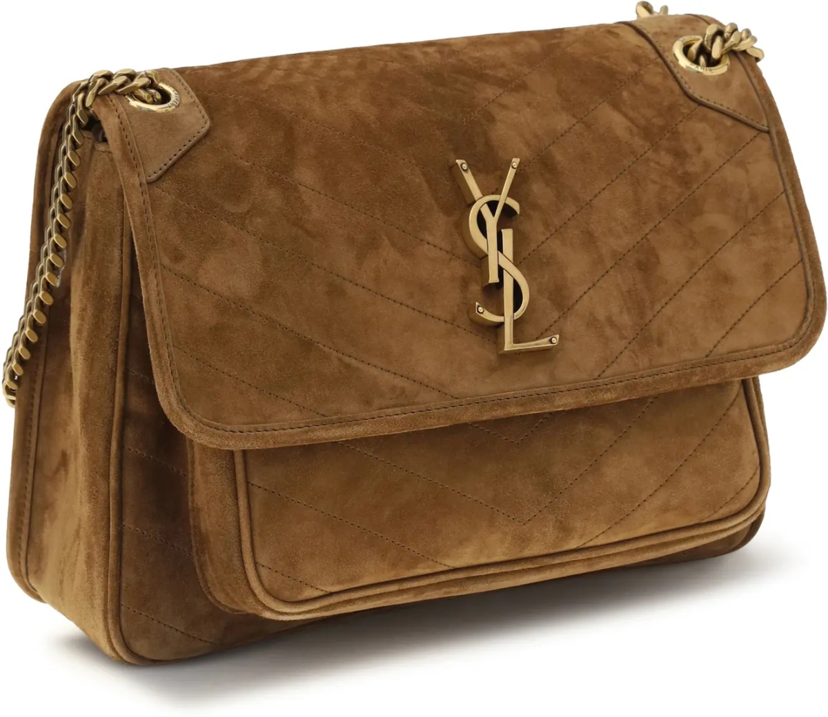 Geanta de umar Medium Niki suede Shoulder Bag - Img 2