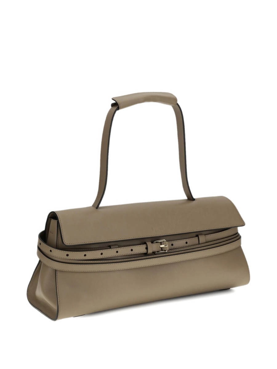 Geanta de umar Moschino maro din piele - Img 4