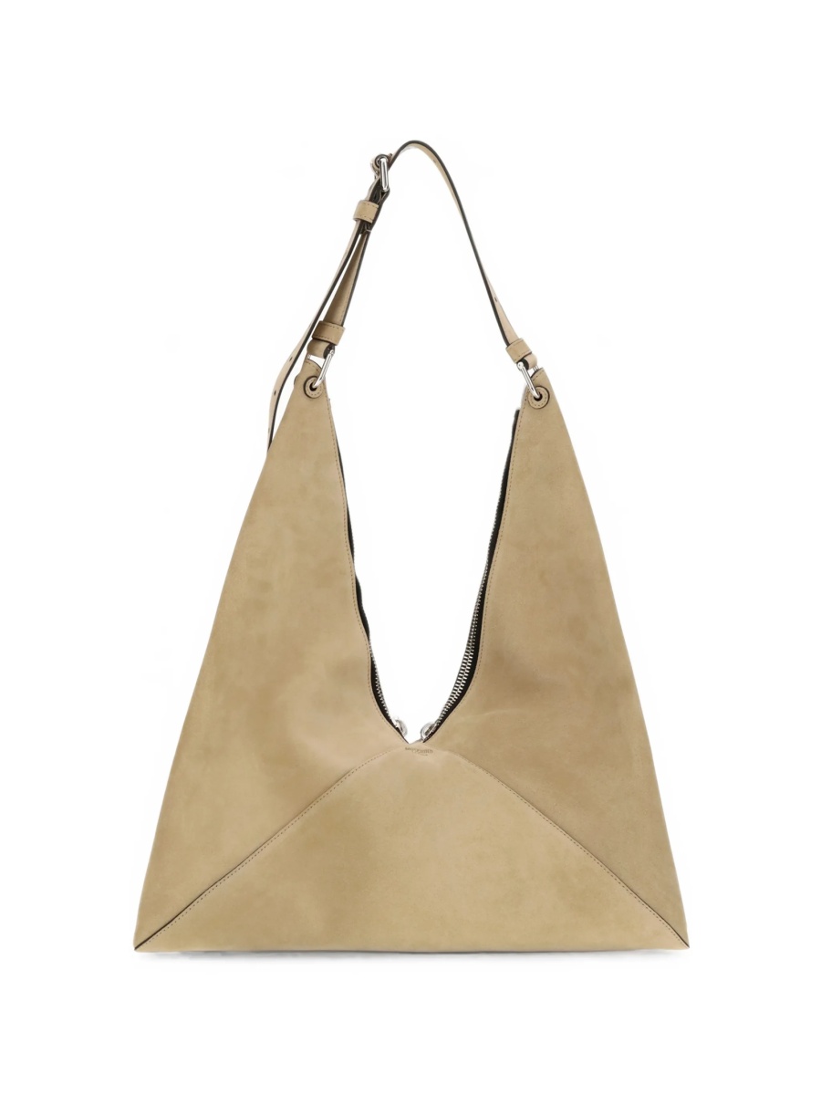 Geanta de umar Moschino neutra din piele - Img 2