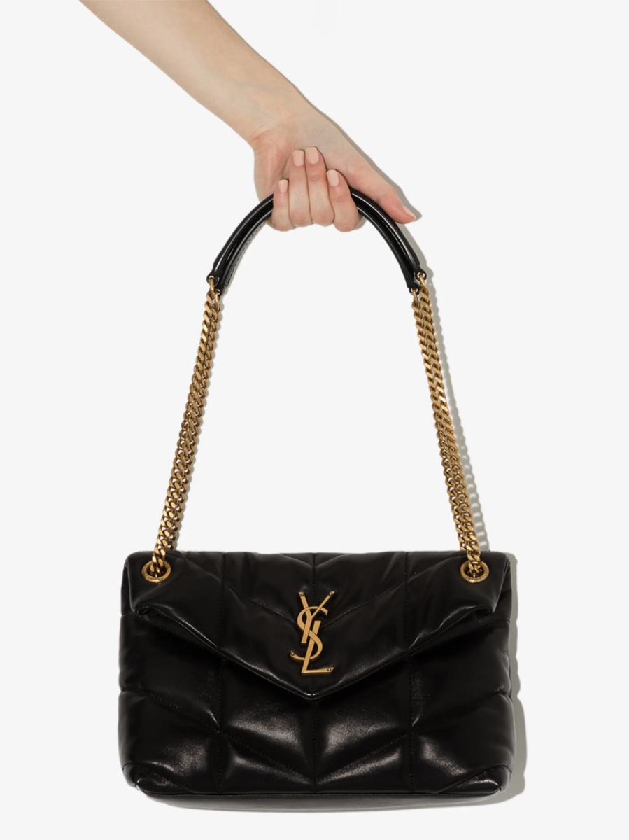 Geanta de umar Saint Laurent Loulou neagra - Img 4