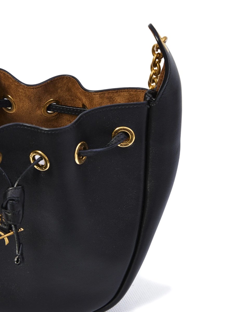 Geanta de umar Saint Laurent neagra din piele - Img 4