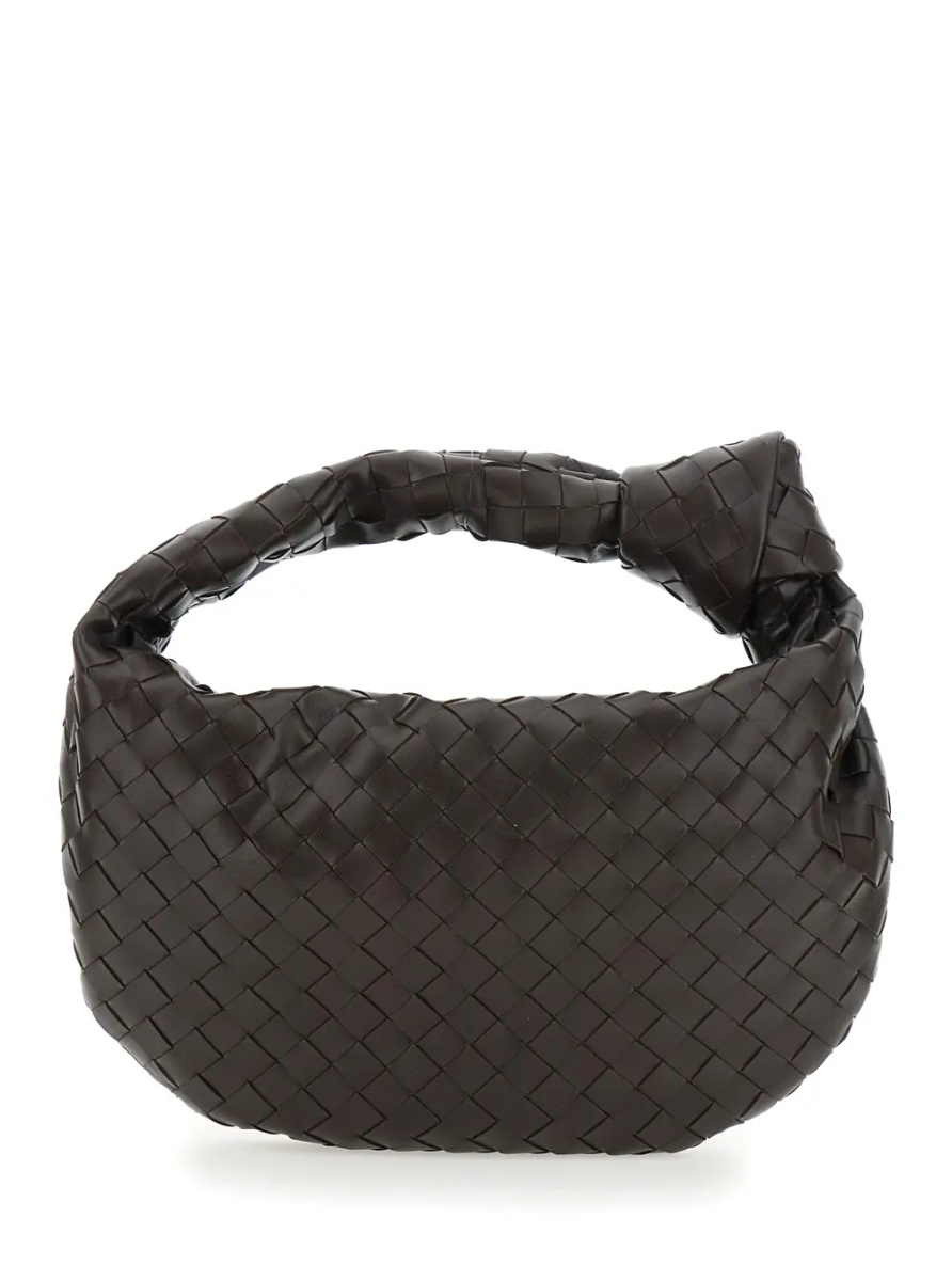 Geanta de umar Shoulder Bag 'Jodie' Small with Knot Detail and Intreccio Motif in Brown for Women - Img 2