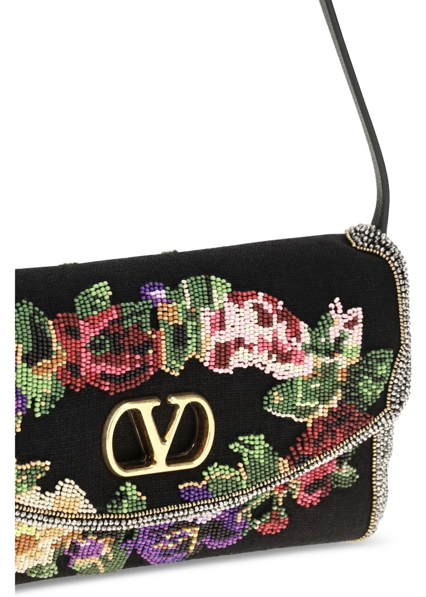 Geanta de umar Small Devain embroidered Shoulder Bag - Img 4
