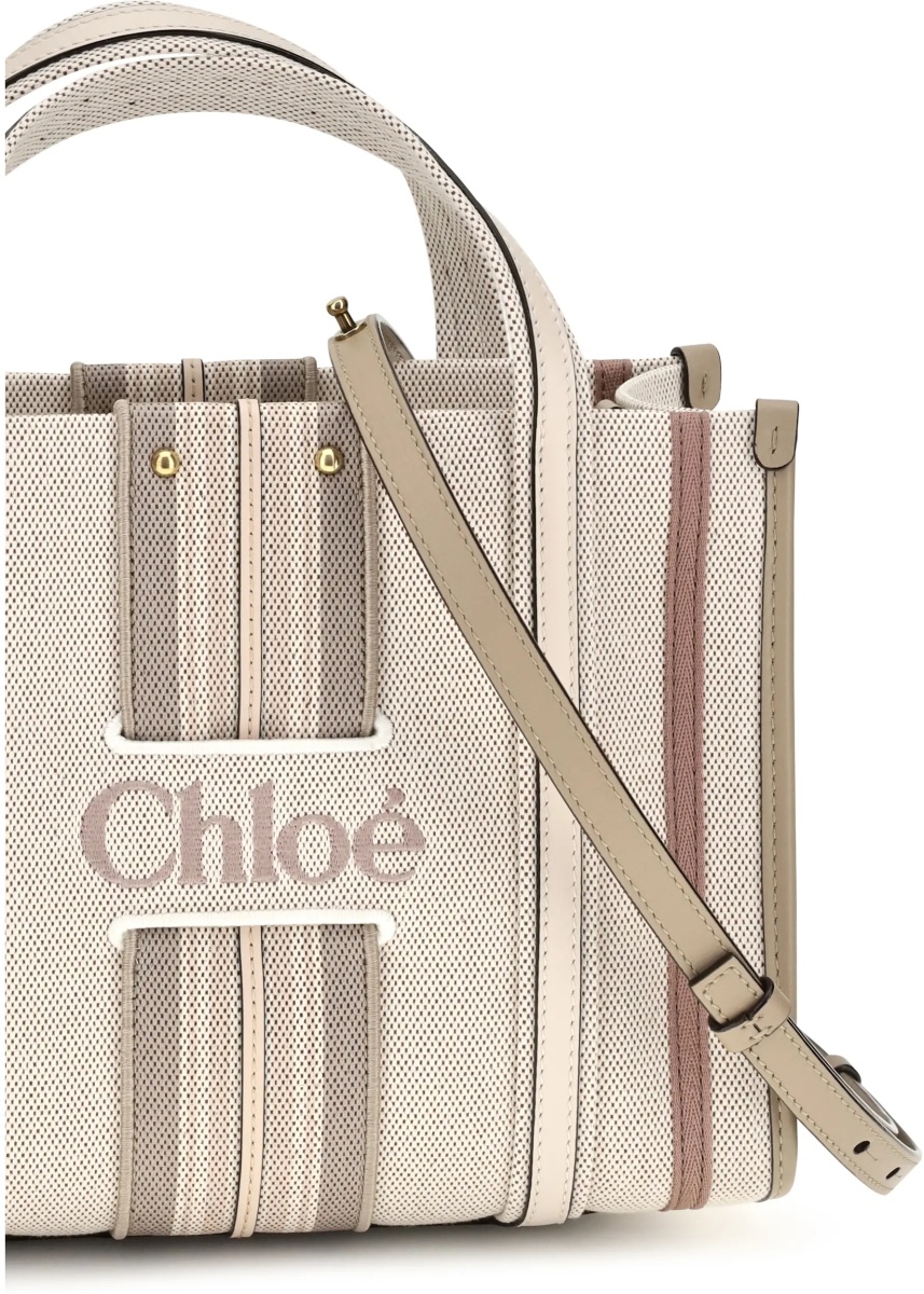 Geanta de umar Small Woody Loop canvas Tote Bag - Img 4