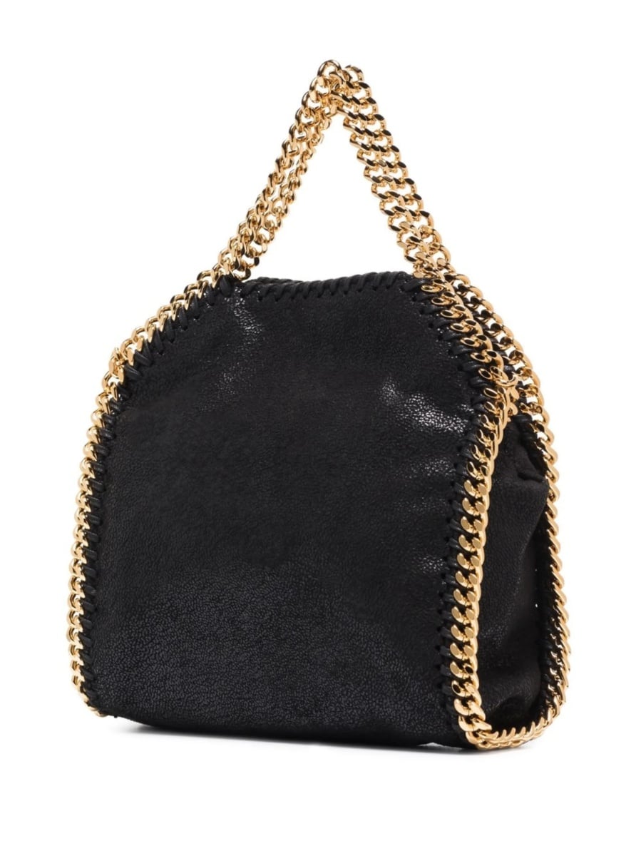 Geanta de umar Stella McCartney falabella neagra din material textil - Img 3