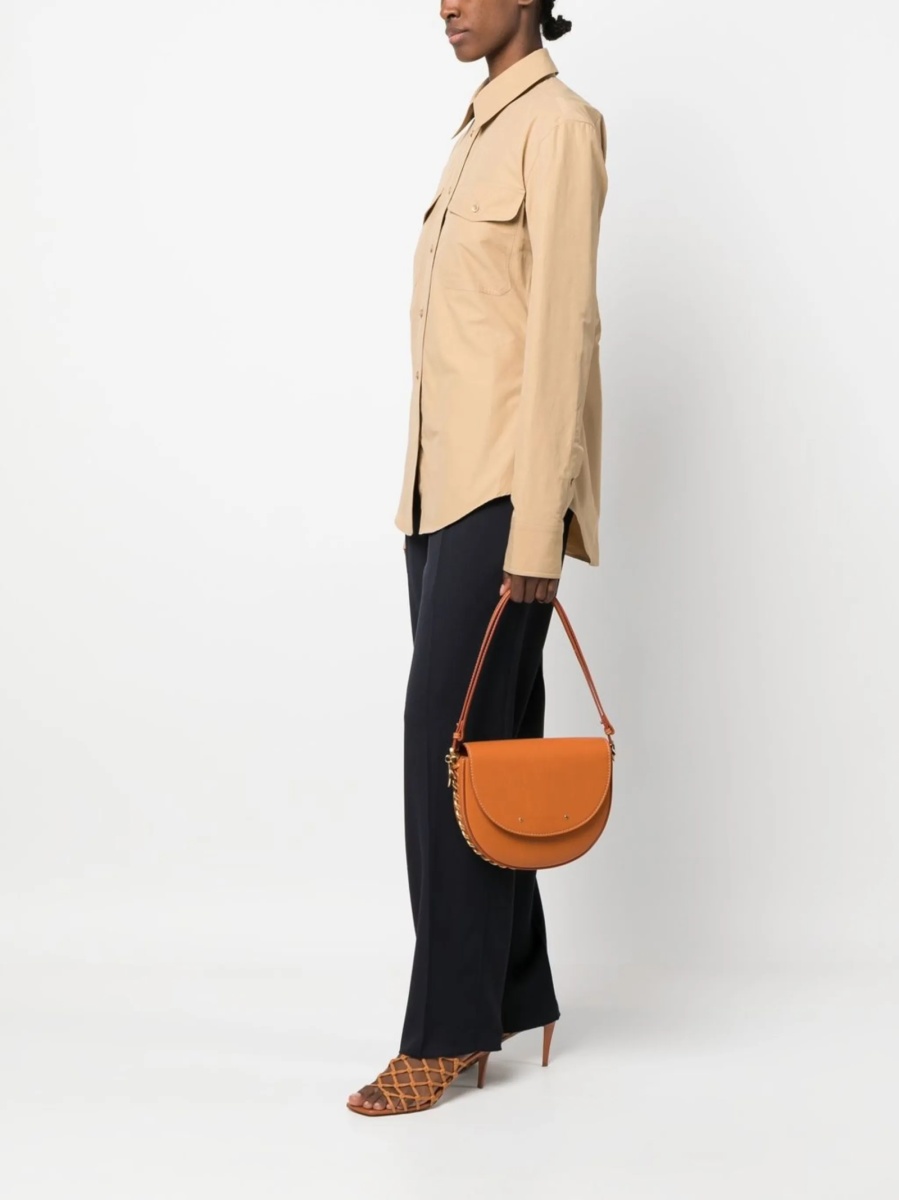 Geanta de umar Stella McCartney falabella portocalie din poliamida si poliuretan - Img 2
