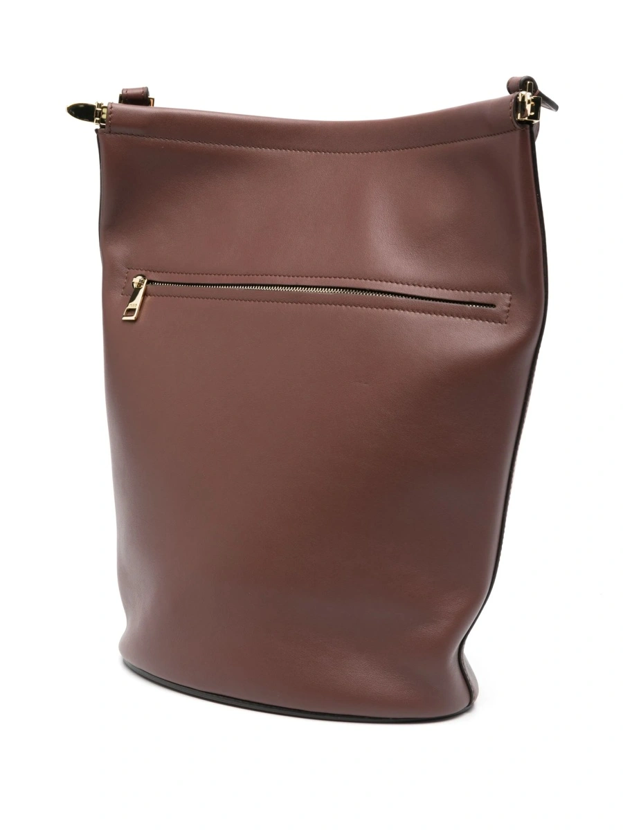 Geanta de umar TOD'S maro din piele - Img 2
