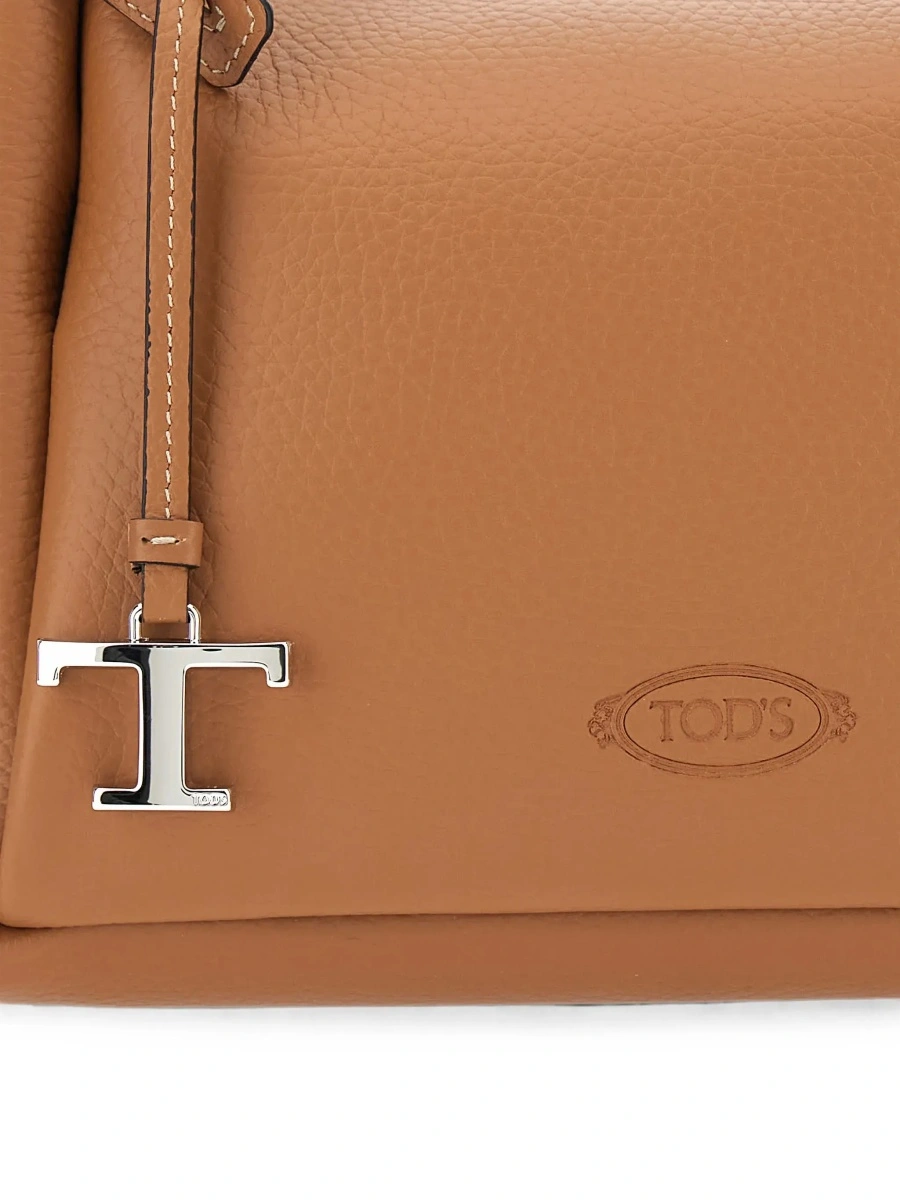 Geanta de umar TOD'S maro din piele - Img 5