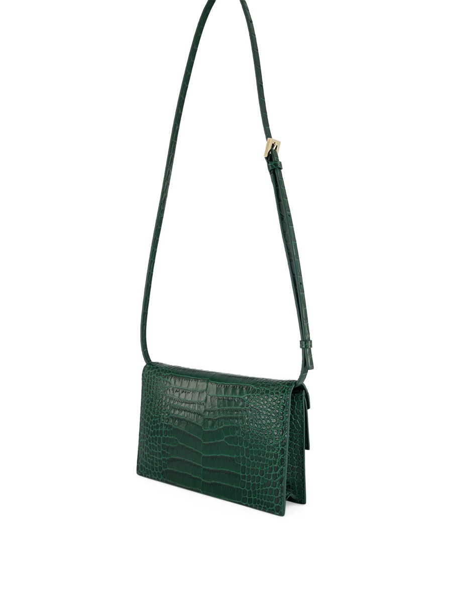 Geanta de umar Tom Ford verde din piele - Img 2