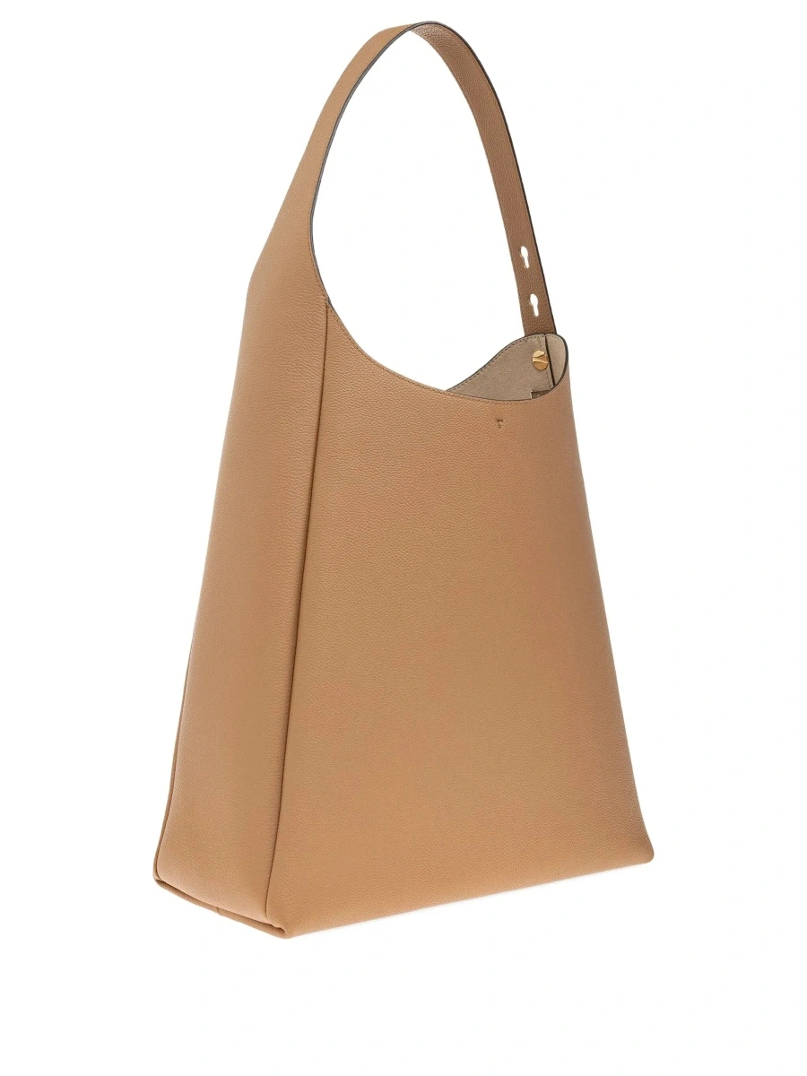 Geanta de umar Tory Burch bej din piele 'Rony' - Img 4