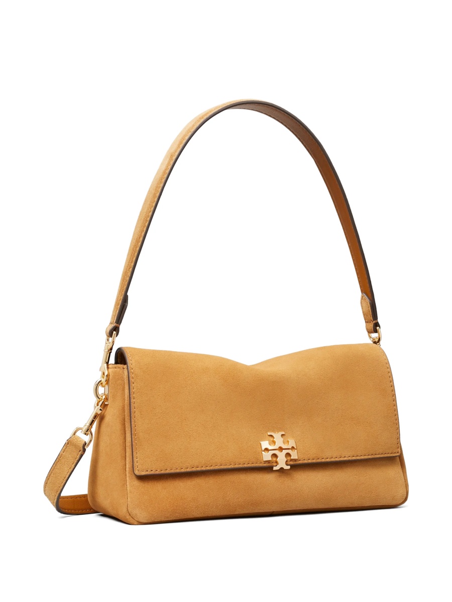 Geanta de umar Tory Burch neutra din piele intoarsa si piele - Img 5