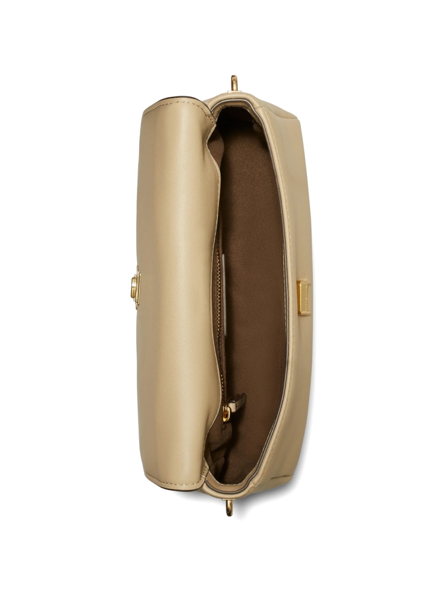 Geanta de umar Tory Burch neutra din piele - Img 4