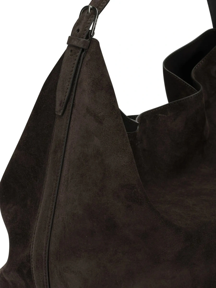 Geanta de umar TOTÊME Medium-sized suede shoulder bag - Img 4