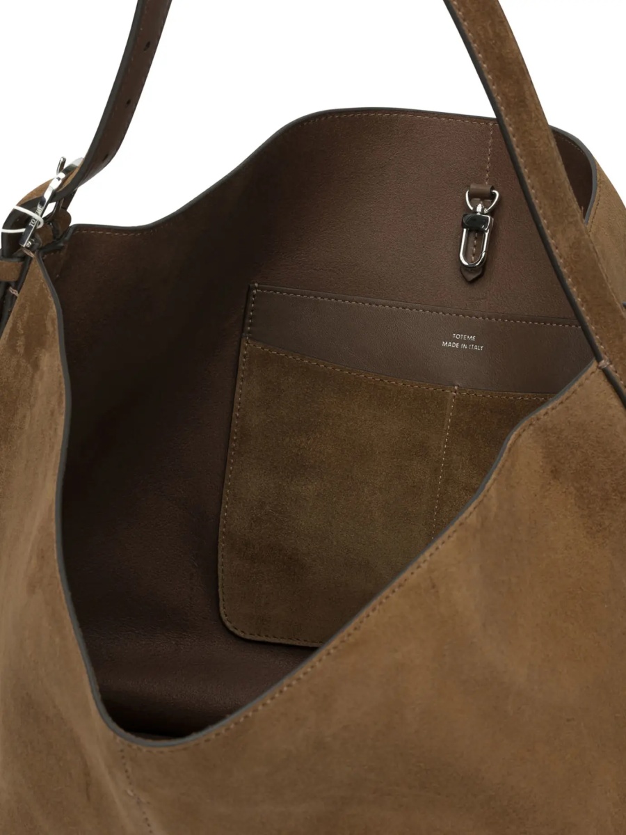 Geanta de umar TOTÊME Suede medium shoulder bag - Img 5