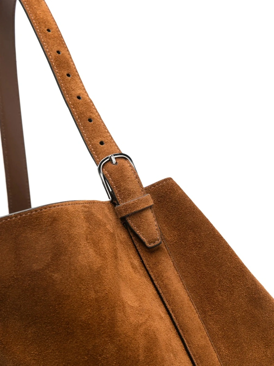 Geanta de umar TOTÊME Suede medium shoulder bag - Img 8