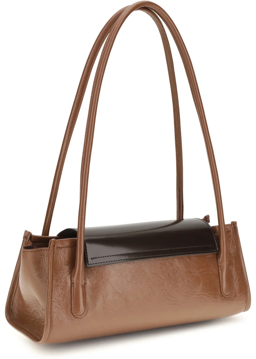 Geanta de umar Trunkette leather Shoulder Bag - Img 3