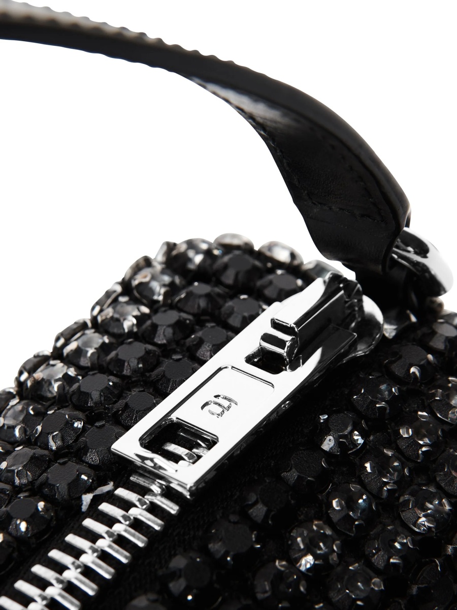 Geanta mini Alexander Wang neagra din piele si sticla - Img 4