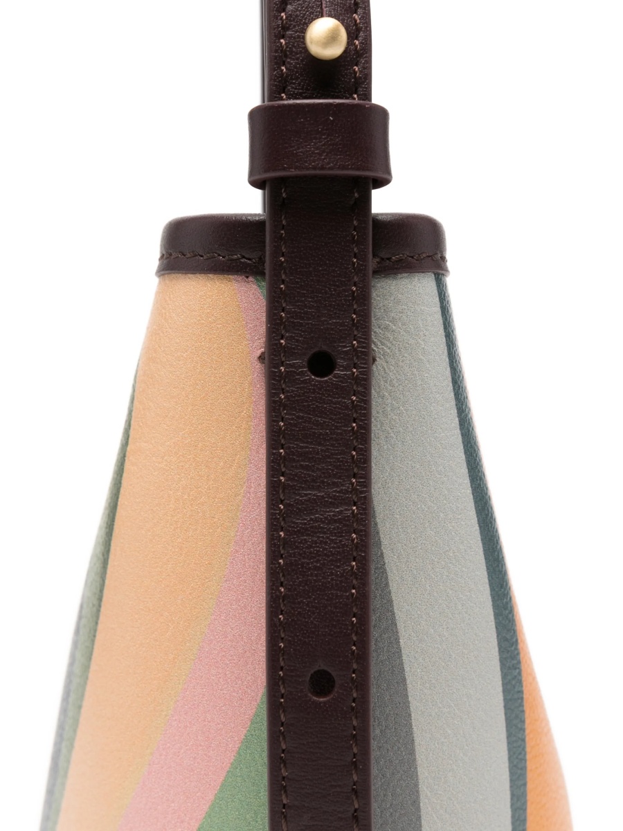 Geanta mini Paul Smith neutra din piele - Img 3