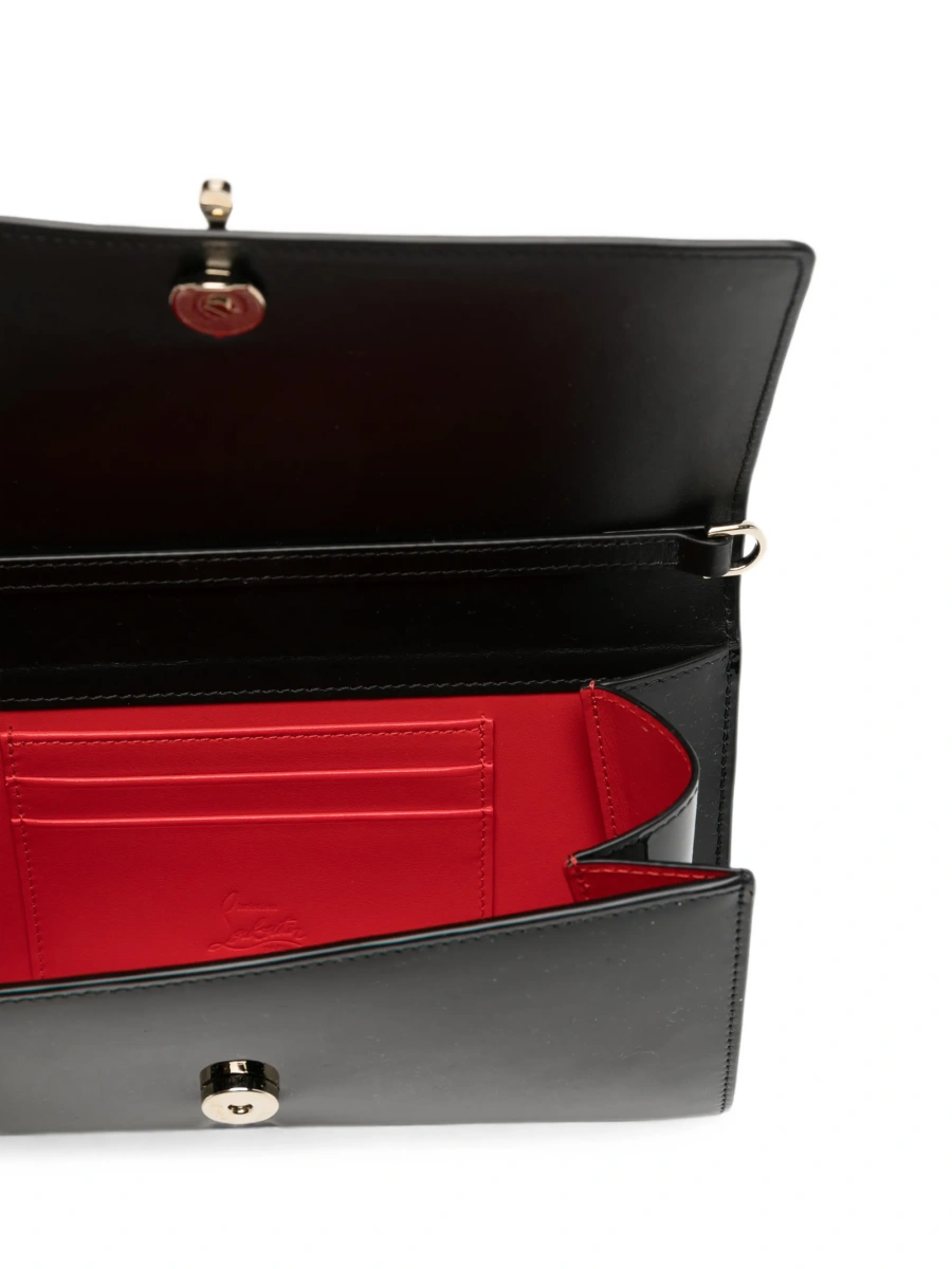 Geanta plic Christian Louboutin neagra din piele - Img 5