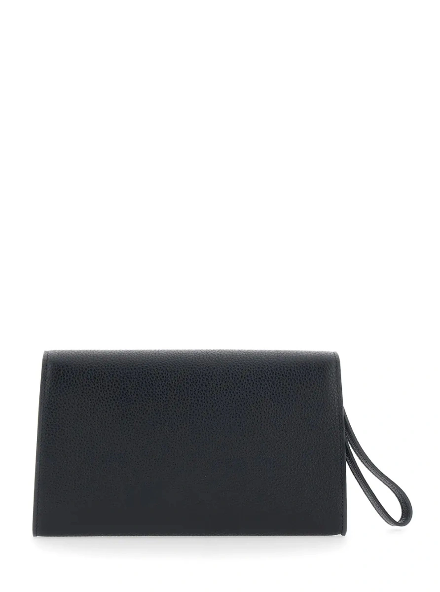 Geanta plic Ferragamo neagra din piele - Img 2