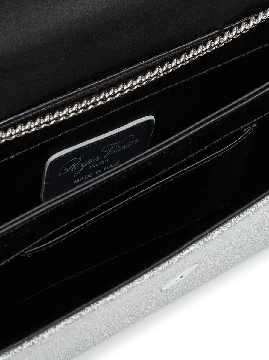 Geanta plic Roger Vivier argintie - Img 4