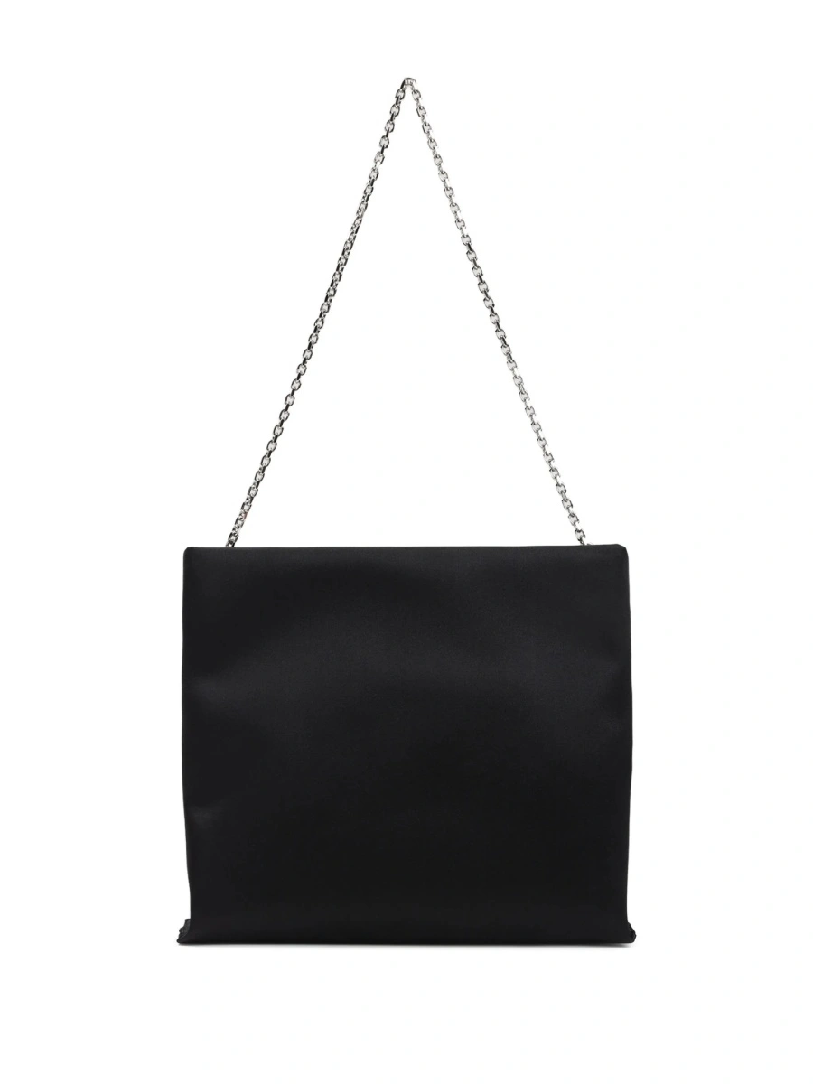Geanta plic Roger Vivier neagra din matase - Img 2
