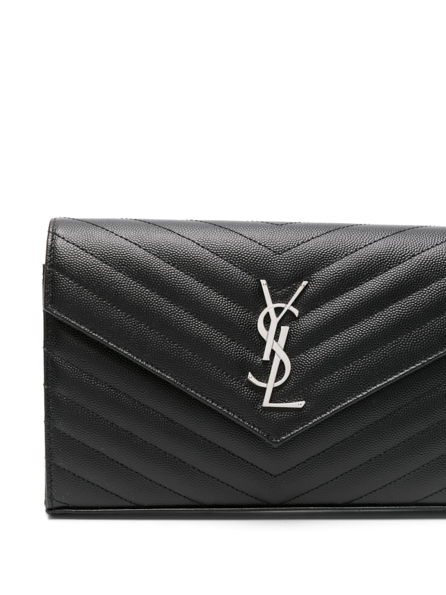 Geanta plic Saint Laurent neagra din piele - Img 4