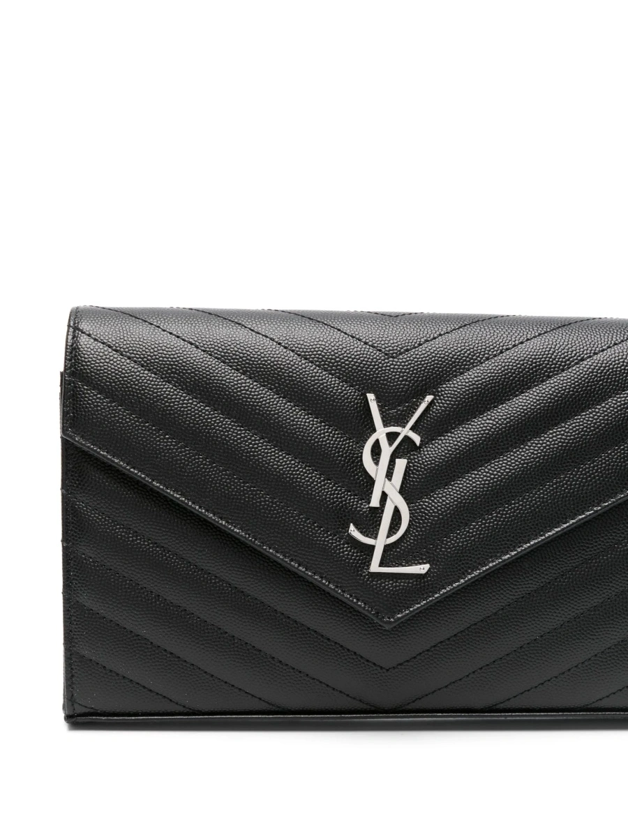 Geanta plic Saint Laurent neagra din piele - Img 4