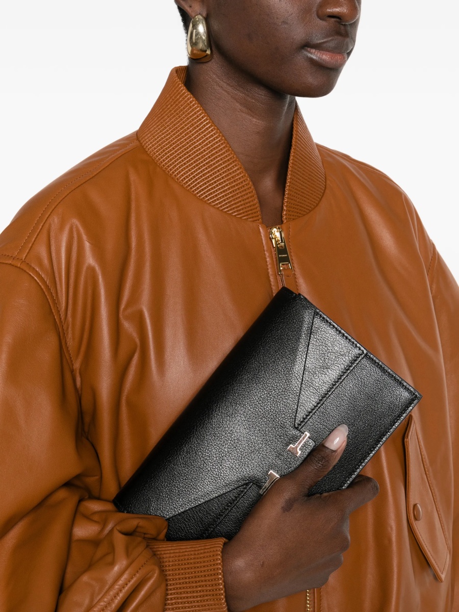 Geanta plic Tom Ford neagra din piele - Img 2