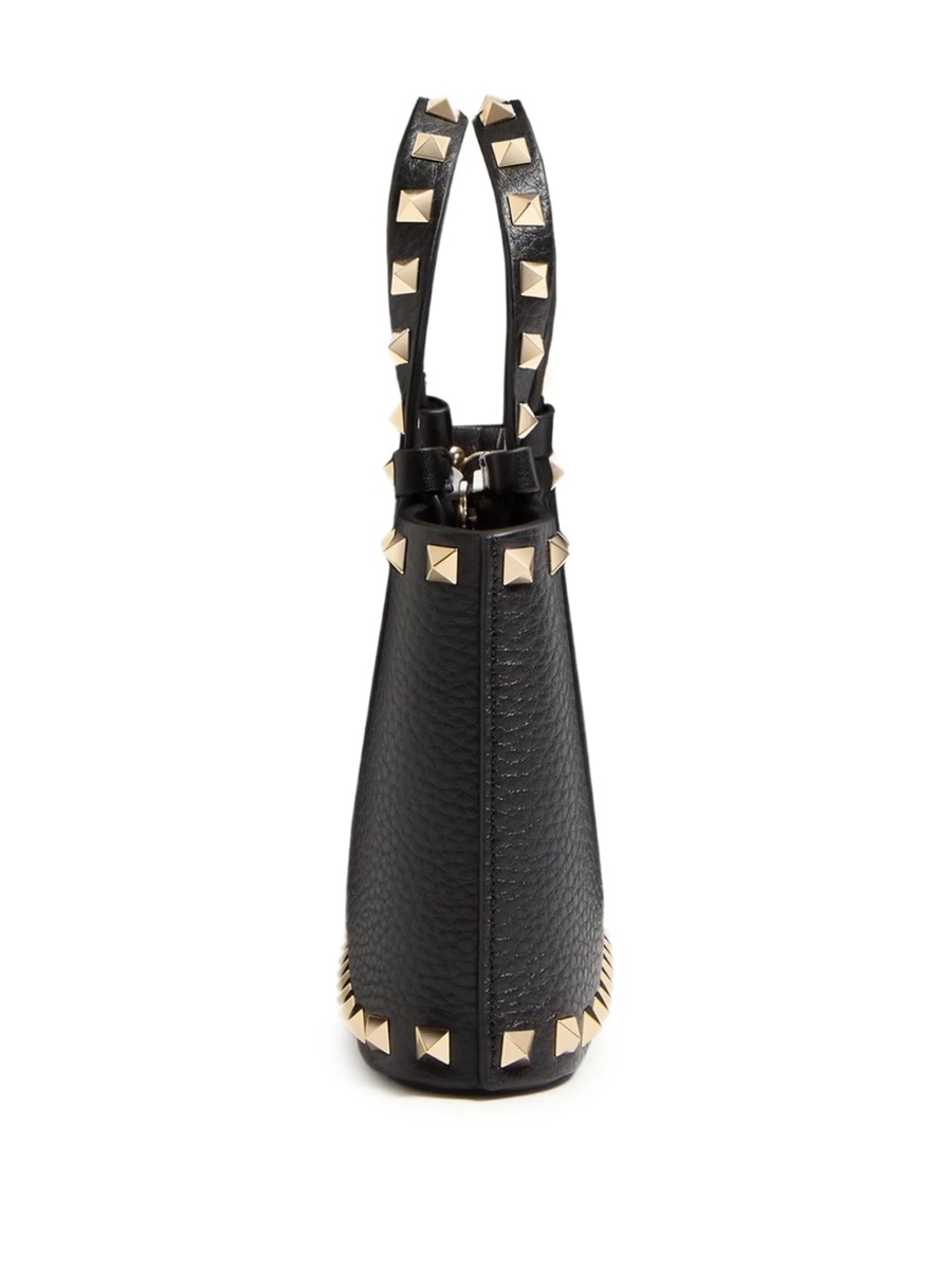Geanta plic Valentino Garavani Rockstud neagra din piele - Img 4