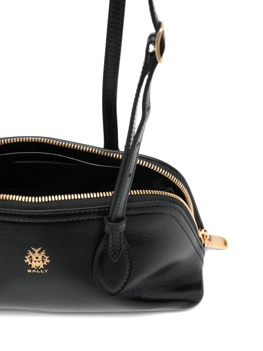 Geanta tip postas Bally neagra din piele - Img 5