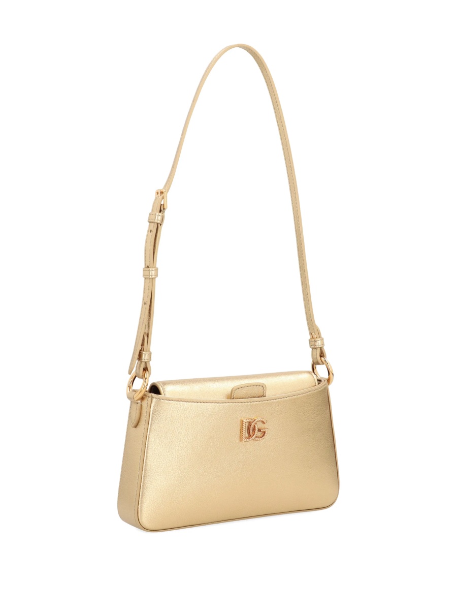 Geanta tip postas Dolce &amp; Gabbana aurie din piele - Img 3