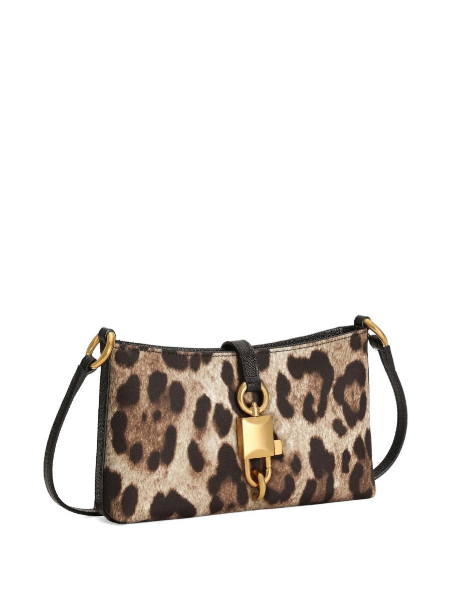 Geanta tip postas Dolce &amp; Gabbana neutra din piele si poliamida - Img 2