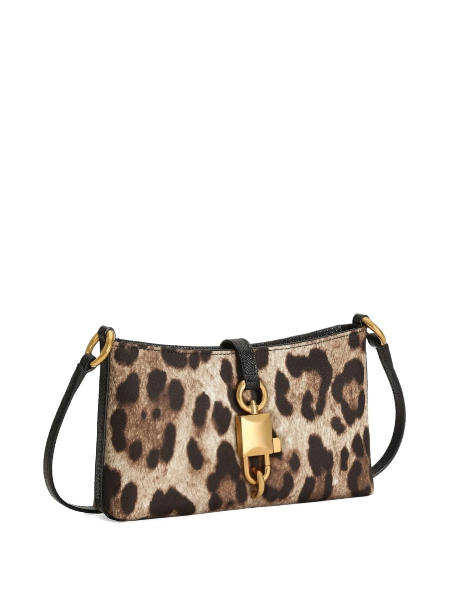 Geanta tip postas Dolce &amp; Gabbana neutra din piele si poliamida - Img 2