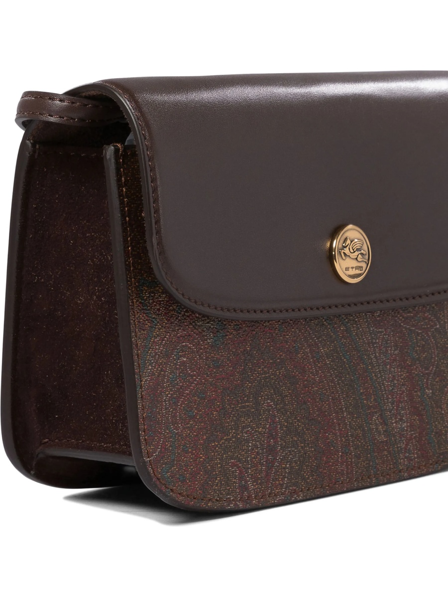 Geanta tip postas ETRO maro din piele - Img 4