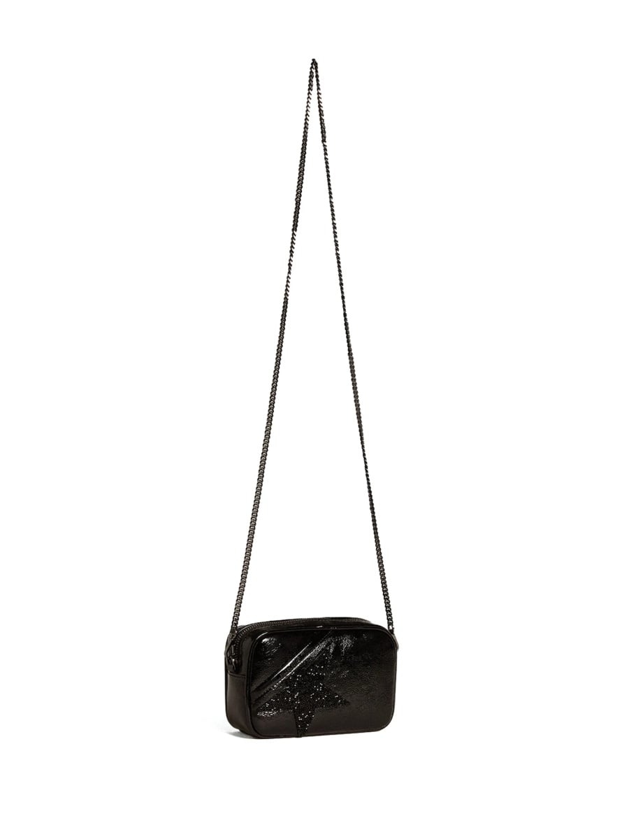 Geanta tip postas Golden Goose star neagra din piele - Img 3