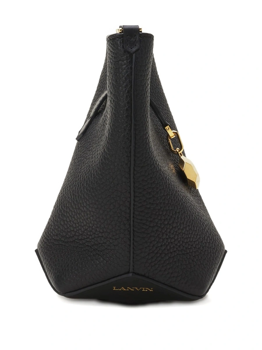 Geanta tip postas Lanvin neagra din bos taurus - Img 3