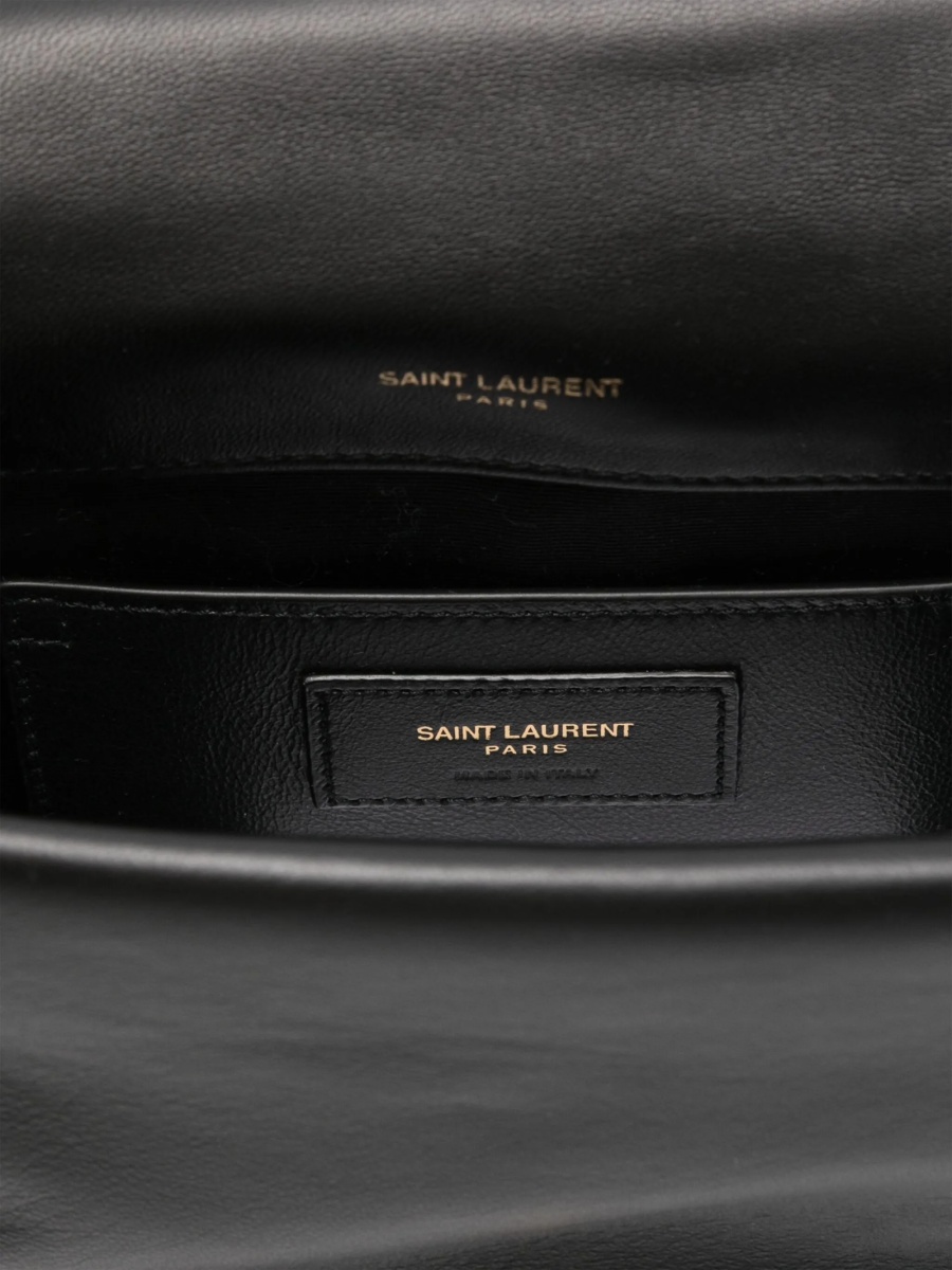 Geanta tip postas Saint Laurent neagra din piele - Img 5