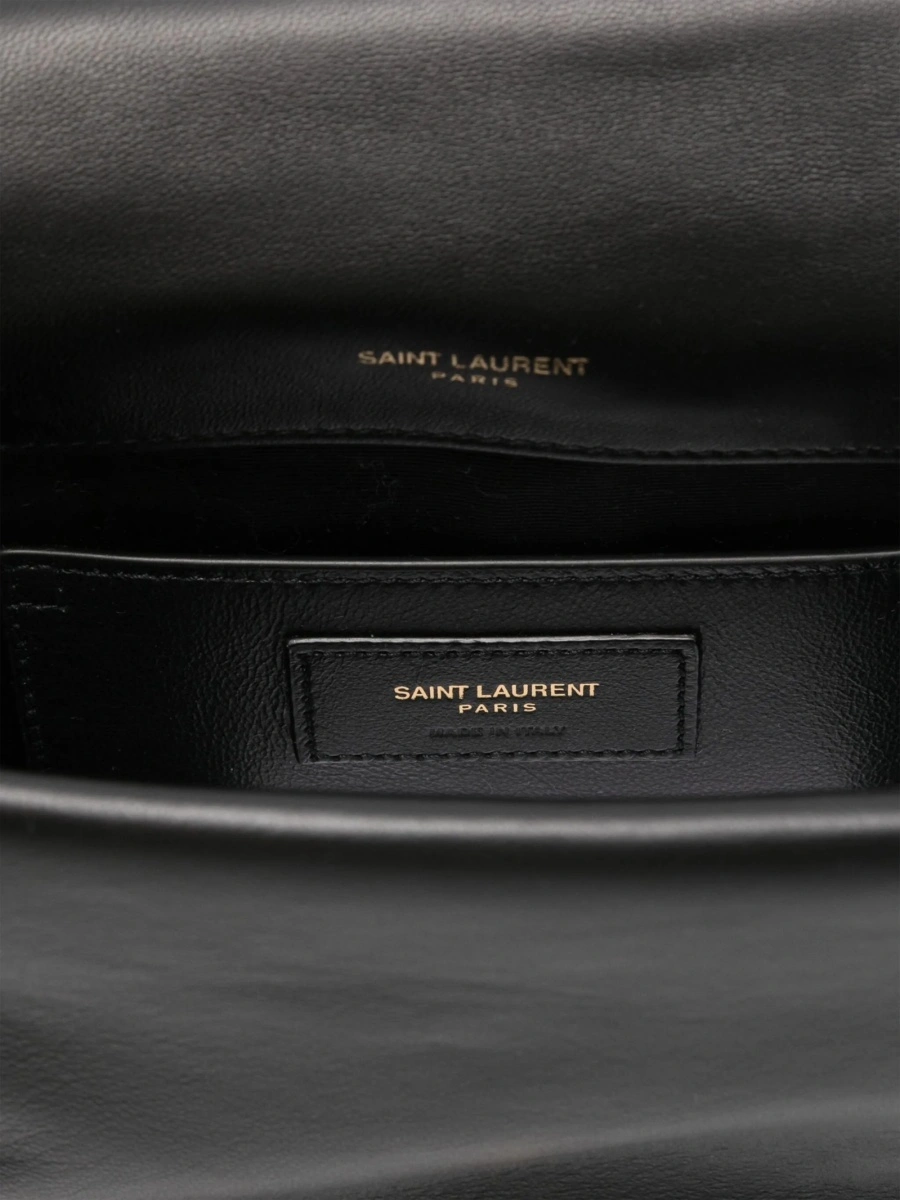 Geanta tip postas Saint Laurent neagra din piele - Img 5