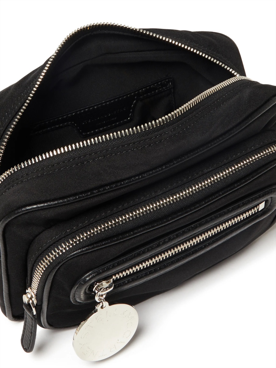 Geanta tip postas Stella McCartney neagra din poliamida - Img 5