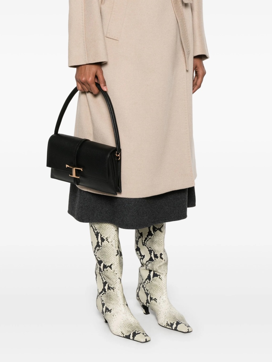 Geanta tip postas TOD'S neagra din piele - Img 2