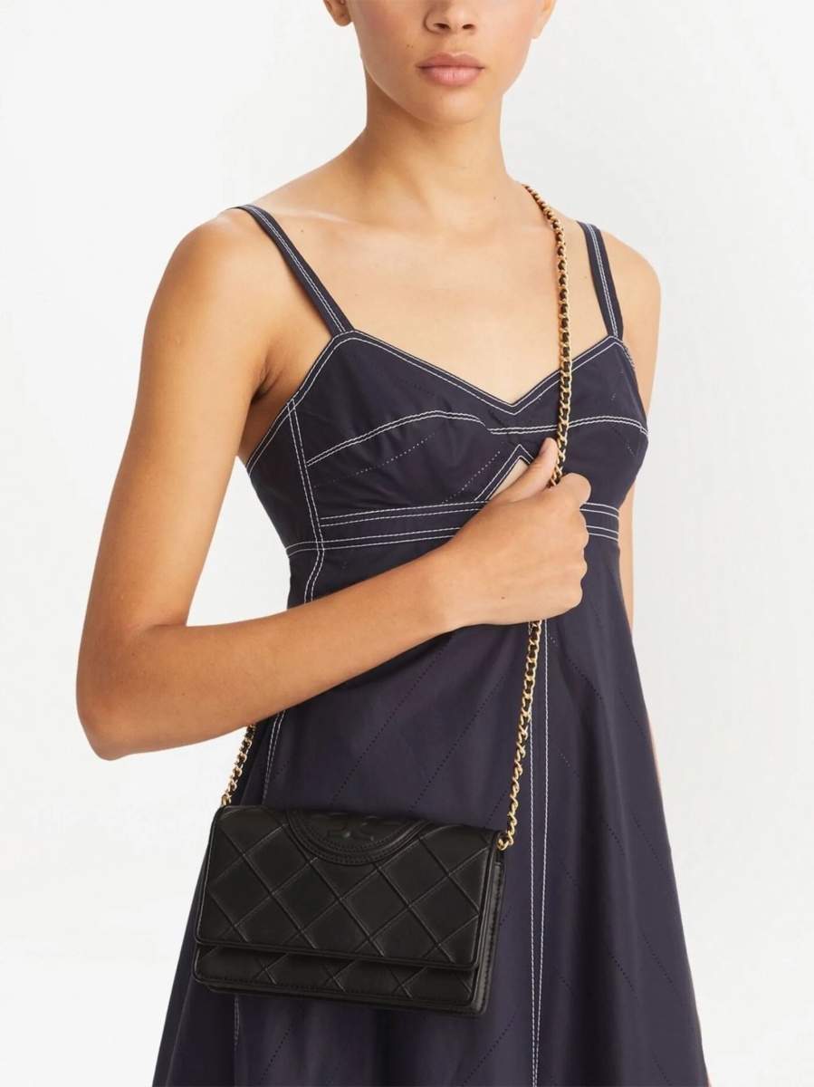 Geanta tip postas Tory Burch fleming neagra - Img 2