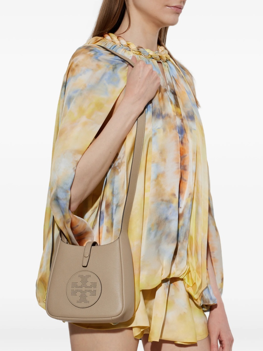 Geanta tip postas Tory Burch maro din piele - Img 2